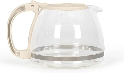 Livoo Electric Coffee Maker 1.25L - 10-12 Cups, Keep Warm Function, Removable Filter Holder, Stop System