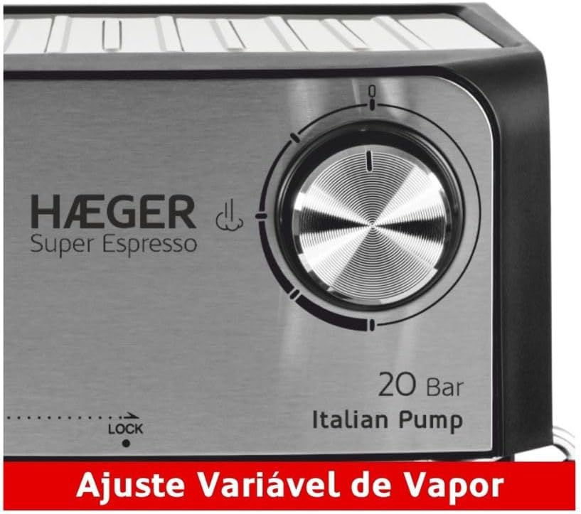 Super Expresso 20 Bar 850W Espresso Coffee Maker 1.6L Water Tank Italian Pump Ground Coffee & Pod  Cappuccino & Latte Maker