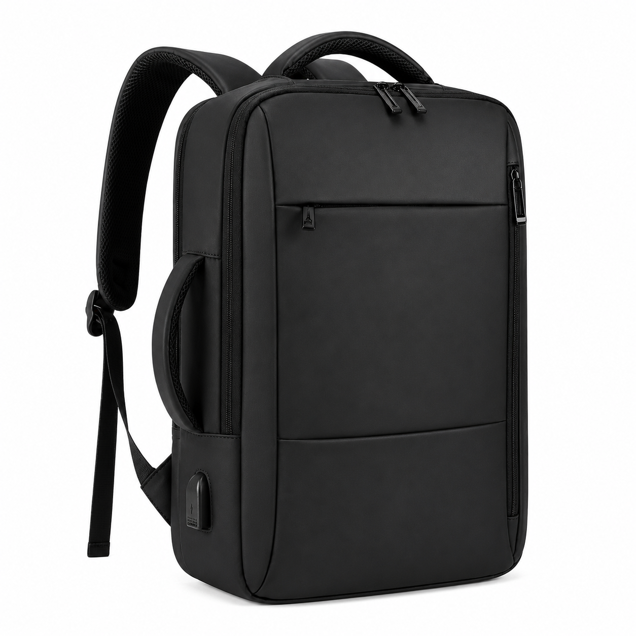 Elegant Business Backpack for Men, Waterproof 15.6 Inch Laptop Backpack w/ USB Charging    Port,Travel, Anti-Theft