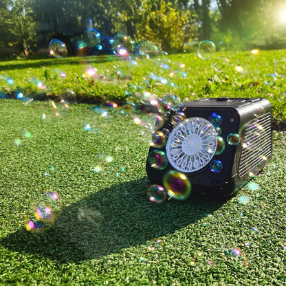 Automatic Bubble Machine for Kids and Parties, Portable LED Bubble Generator for Events LED & Outdoor Play