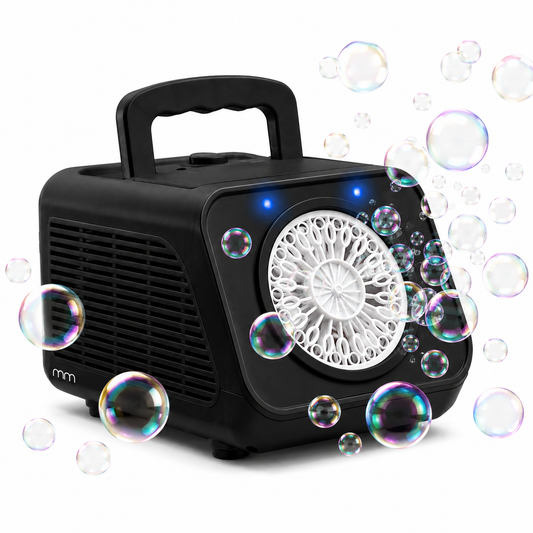 Automatic Bubble Machine for Kids and Parties, Portable LED Bubble Generator for Events LED & Outdoor Play