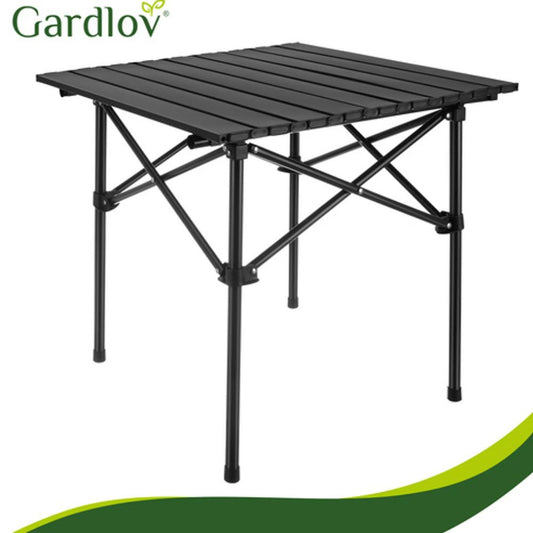 Folding Camping Table 66 x 50.5 x 9.5 cm, Portable Picnic Table, 70 kg Maximum Load, Lightweight Beach, BBQ, Garden
