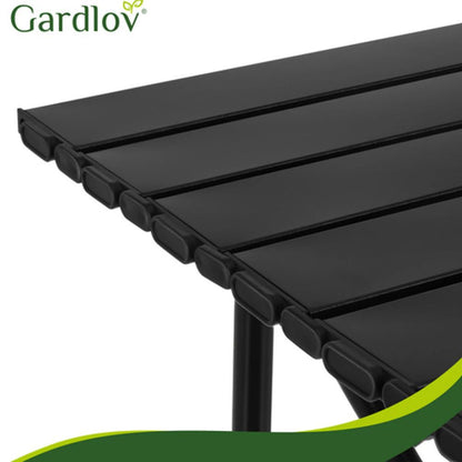Folding Camping Table 66 x 50.5 x 9.5 cm, Portable Picnic Table, 70 kg Maximum Load, Lightweight Beach, BBQ, Garden