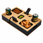 Couch Caddy Sofa Armrest Organizer, Non-Slip Couch Storage Tray, Snacks Organizer with Cup Holder