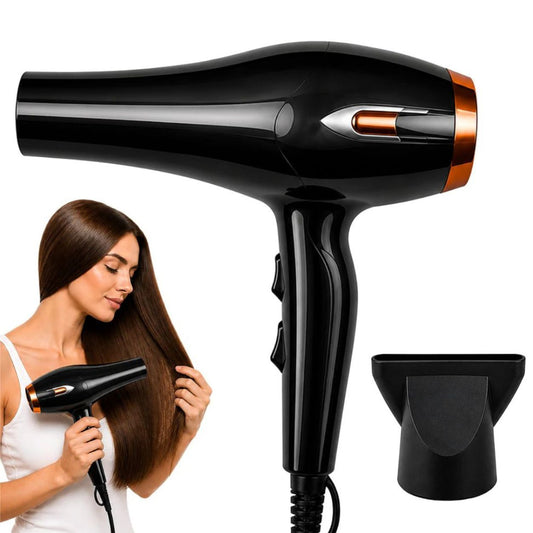 Professional Hair Dryer with Ion Technology, 3 Heat Levels, 2 Speed, Cold Air, Quick Drying 2200W Anti-Frizz Hair Styling