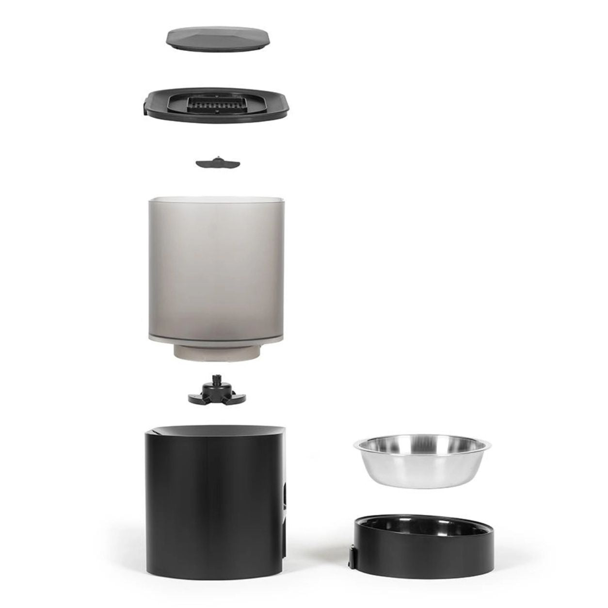 Automatic Pet Feeder with Wi-Fi App Control, Meal Scheduling, Portion Control, Voice Recording Remote Feeding for Home