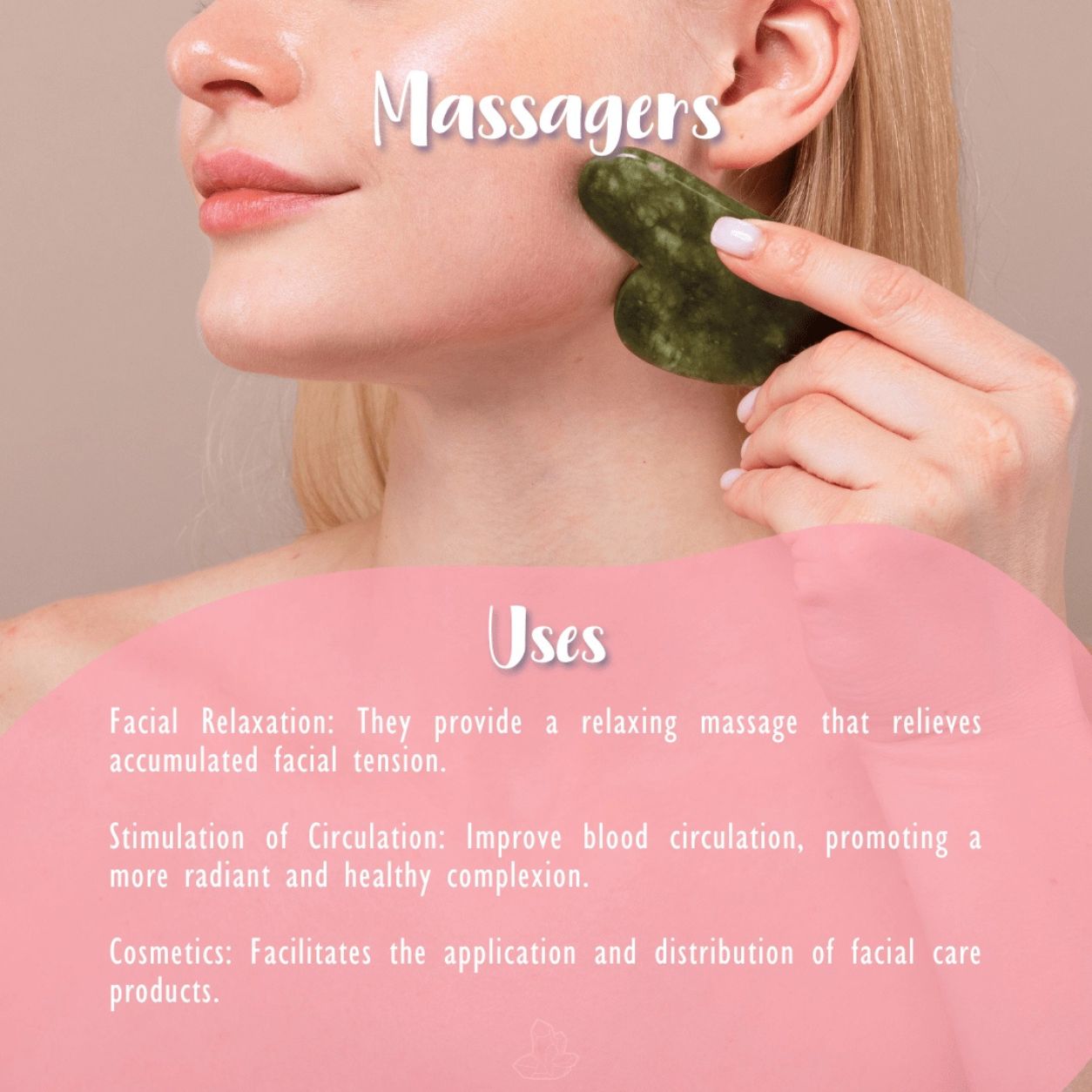Jade Roller and Gua Sha Facial Set Natural Stone Facial Roller, Gua Sha Massage Tool, Skincare, Puffiness Reduction, Beauty Set