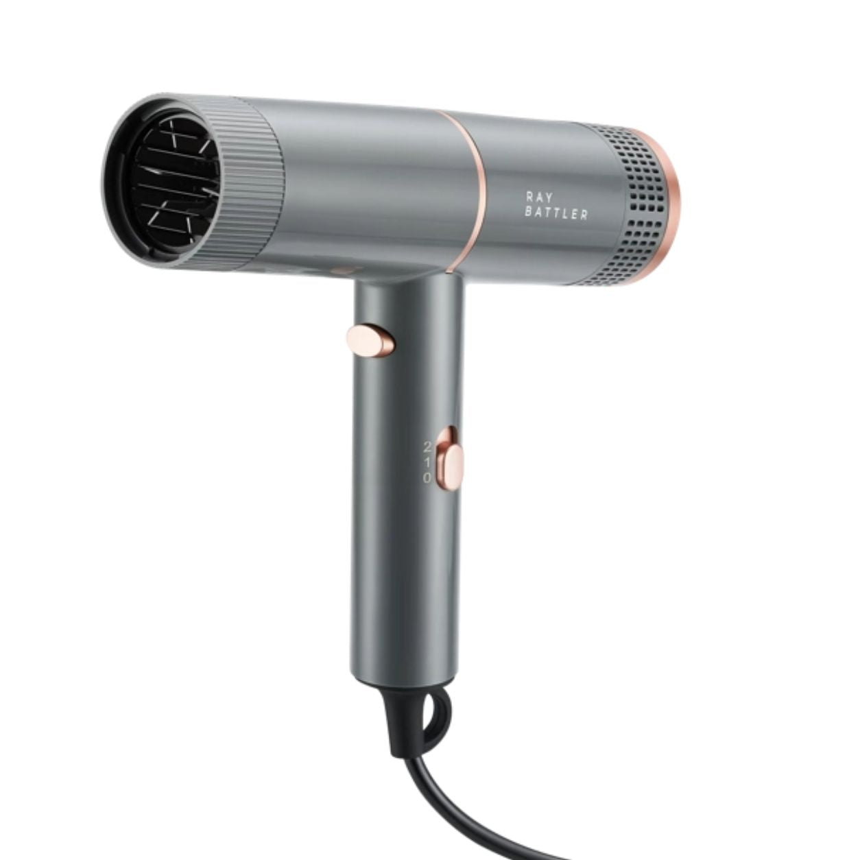 Ray Battler Compact Hair Dryer 1200–1500W, Ultra-Lightweight 269g 2 Heat Settings, Cool Shot Function with Concentrator Nozzle