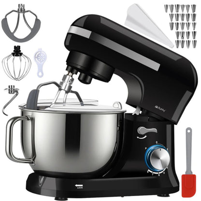 Ruhhy 1700W Planetary Food Processor, 4.5L Stainless Steel Bowl, Professional Stand Dough Mixer with Multiple Speed Settings