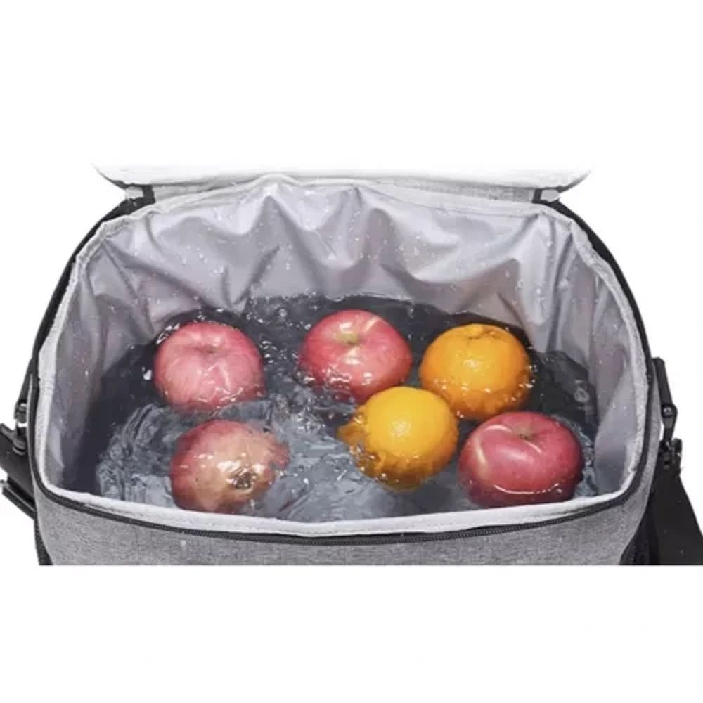 20 L Insulated Cooler Bag, Large Thermal Picnic and Beach Bag, Waterproof Oxford Fabric for Camping & Travel