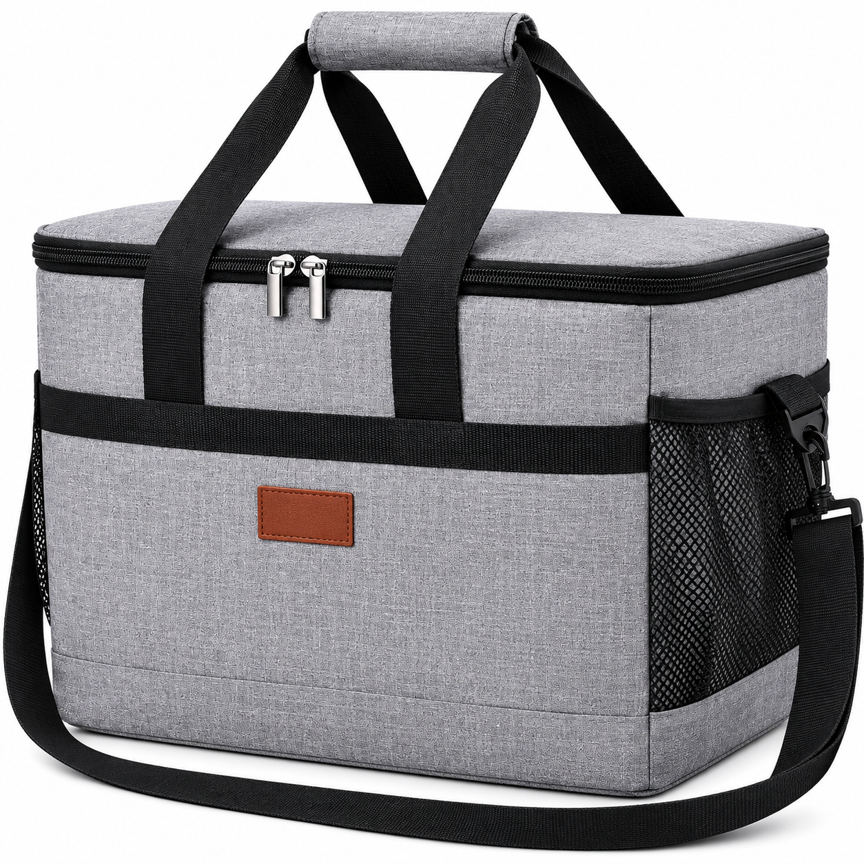 20 L Insulated Cooler Bag, Large Thermal Picnic and Beach Bag, Waterproof Oxford Fabric for Camping & Travel
