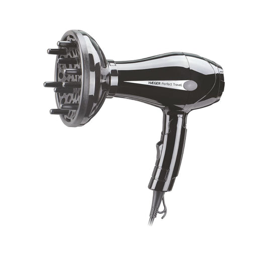 Perfect Travel 2-in-1 Travel Hair Dryer Compact & Foldable, 1200W, 2 Speed, Dual Voltage, Blow Dryer for Home
