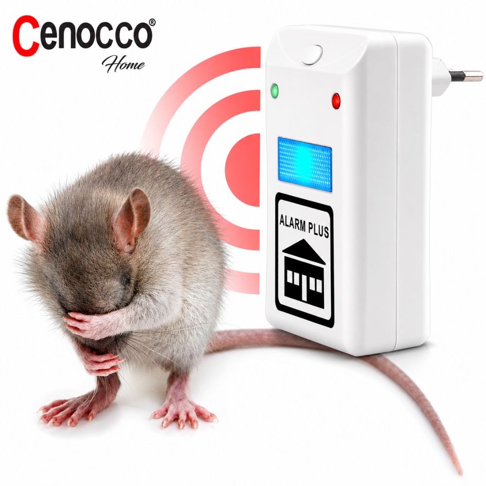 Cenocco Ultrasonic Pest Repeller with Infrared Sensor,Electronic Pest Control Device for Home,Chemical-Free