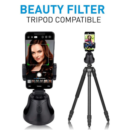 Grundig 360° Smartphone Face & Object Tracking Phone Holder ,Bluetooth V5.0, Vlogging & Portrait Modes