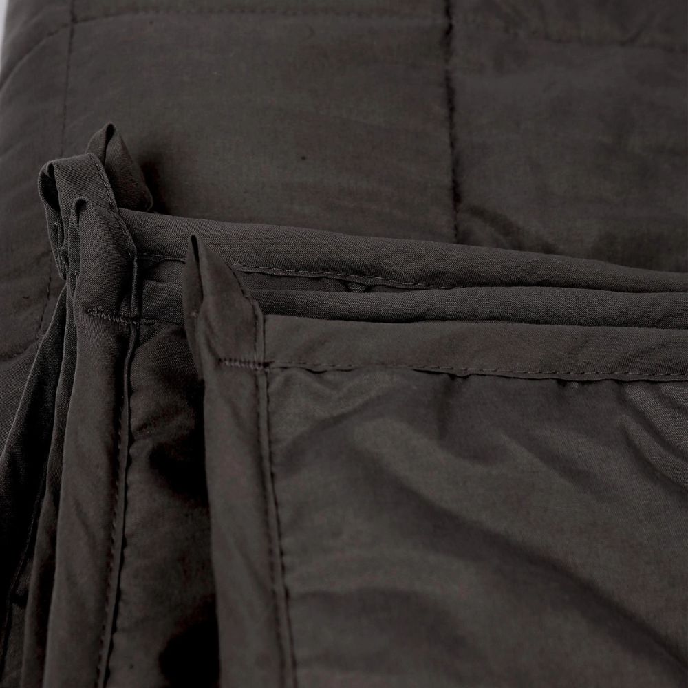 Weighted Blanket with Storage Bag 125 X 180cm 6kg - Black Cozy Weighted Blanket for Relaxation, Rest & Sleep