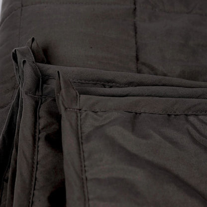 Weighted Blanket with Storage Bag 125 X 180cm 6kg - Black Cozy Weighted Blanket for Relaxation, Rest & Sleep