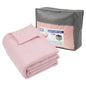 Weighted Blanket with Storage Bag 125 X 180cm 6kg Pink Cozy Weighted Blanket for Relaxation, Rest & Sleep