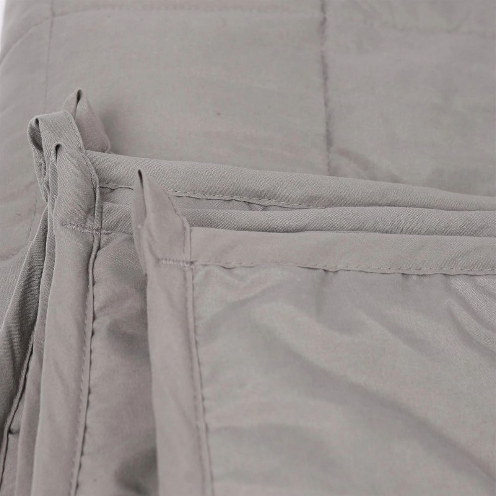 Weighted Blanket with Storage Bag 125 X 180cm 6kg - Grey Cozy Weighted Blanket for Relaxation, Rest & Sleep