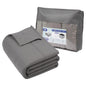 Weighted Blanket with Storage Bag 150 X 200cm 8kg - Grey Cozy Weighted Blanket for Relaxation, Rest & Sleep