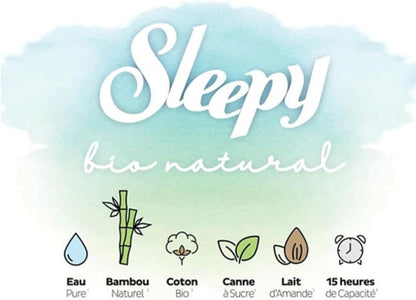Sleepy Bio Natural Premium Baby Diapers Size 3 (4-9 kg), 168 Count, Ultra Absorbent, Hypoallergenic, Bamboo & Organic Cotton