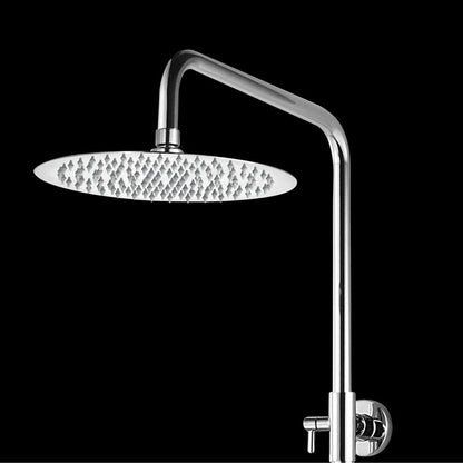 Luxury Thermostatic Shower Column Stainless Steel Chrome with Rain Shower Head, Hand Shower, Thermostatic Mixer and Bar