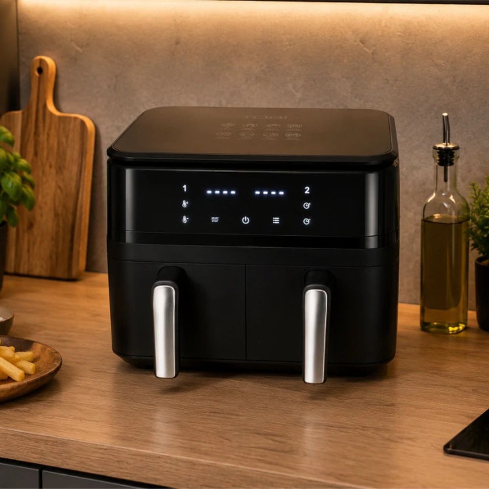 15L 2400W Digital Air Fryer, Oil-Free Hot Air Fryer Oven, Extra Large Capacity, Touchscreen Display Adjustable Temperature