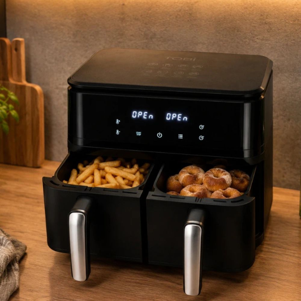 15L 2400W Digital Air Fryer, Oil-Free Hot Air Fryer Oven, Extra Large Capacity, Touchscreen Display Adjustable Temperature