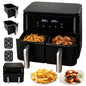 15L 2400W Digital Air Fryer, Oil-Free Hot Air Fryer Oven, Extra Large Capacity, Touchscreen Display Adjustable Temperature
